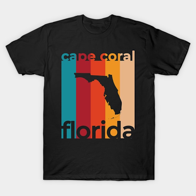 Cape Coral Florida Retro T-Shirt by easytees